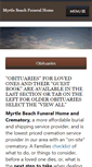 Mobile Screenshot of myrtlebeachfuneralhome.com